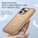 iPhone 14 Plus Skin-feel Ring MagSafe Holder Phone Case - Titanium Gray