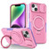iPhone 14 Plus Sliding Camshield MagSafe Holder TPU Hybrid PC Phone Case - Purple Pink