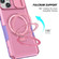 iPhone 14 Plus Sliding Camshield MagSafe Holder TPU Hybrid PC Phone Case - Purple Pink