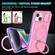 iPhone 14 Plus Sliding Camshield MagSafe Holder TPU Hybrid PC Phone Case - Purple Pink
