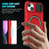 iPhone 14 Plus Sliding Camshield MagSafe Holder TPU Hybrid PC Phone Case - Red