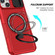 iPhone 14 Plus Sliding Camshield MagSafe Holder TPU Hybrid PC Phone Case - Red