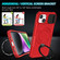 iPhone 14 Plus Sliding Camshield MagSafe Holder TPU Hybrid PC Phone Case - Red
