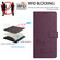 iPhone 14 Plus Smile Embossing RFID Leather Phone Case - Violet