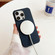 iPhone 14 Plus Stripe MagSafe TPU Phone Case - Rose Red