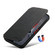 iPhone 14 Plus Suteni J06 Retro Matte Litchi Texture Leather Magnetic Magsafe Phone Case - Black