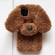 iPhone 14 Plus Teddy Dog Plush TPU Phone Case - White