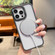 iPhone 14 Plus Transparent MagSafe Ring Holder Phone Case - Blue