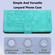 iPhone 14 Plus Tulips Embossed Leather Phone Case with Lanyard - Green