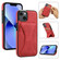 iPhone 14 Plus Ultra-thin Shockproof Phone Protective Case with Holder - Red