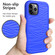 iPhone 14 Plus Wave Pattern 3 in 1 Silicone + PC Shockproof Phone Case - Blue+Olivine