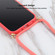 iPhone 14 Plus Wheat Straw Material + TPU Shockproof Phone Case with Neck Lanyard - Red
