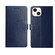 iPhone 14 Plus Y Stitching Horizontal Flip Leather Phone Case - Blue
