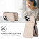 iPhone 14 Plus YM015 Crossbody Rhombic Card Bag RFID Phone Case - White
