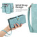 iPhone 14 Plus Zipper Wallet Magnetic Detachable Leather Phone Case - Blue