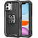 3 in 1 PC + TPU Phone Case with Ring Holder iPhone 11 - Black