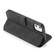 DG.MING Retro Oil Side Horizontal Flip Case with Holder & Card Slots & Wallet iPhone 11 - Black