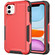 iPhone 11 3 in 1 PC + TPU Shockproof Phone Case - Red