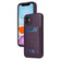 iPhone 11 BETOPNICE Vertical Flip Detachable MagSafe Wallet Phone Case - Purple