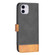 iPhone 11 BF11 Color Matching Skin Feel Leather Phone Case - Black
