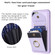 iPhone 11 BF29 Organ Card Bag Ring Holder Phone Case - Purple