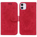iPhone 11 Butterfly Rose Embossed Leather Phone Case - Red