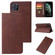 iPhone 11 Calf Texture Magnetic Horizontal Flip Leather Case with Holder & Card Slots & Wallet - Brown