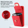 iPhone 11 Card Slot Leather Phone Case - Red