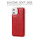 iPhone 11 Crazy Horse Texture Detachable Magnetic Back Cover Horizontal Flip Leather Case with Holder & Card Slots & Photo Frame & Wallet - Red