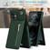 iPhone 11 Cross-body Zipper Square TPU+PU Back Cover Case with Holder & Card Slots & Wallet & Strap - Green