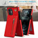 iPhone 11 Cross-body Zipper Square TPU+PU Back Cover Case with Holder & Card Slots & Wallet & Strap - Red