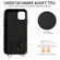 iPhone 11 Crossbodys Card Bag Ring Holder Leather Phone Case - Black