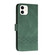 iPhone 11 Cubic Skin Feel Flip Leather Phone Case - Green
