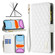 iPhone 11 Diamond Lattice Zipper Wallet Leather Flip Phone Case - White