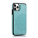 iPhone 11 Double Buckle Mandala Pattern PU+TPU Protective Case with Card Slots & Holder & Photo Frame - Green