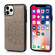 iPhone 11 Double Buckle Mandala Pattern PU+TPU Protective Case with Card Slots & Holder & Photo Frame - Grey