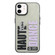 iPhone 11 Double Layer Frosted IMD Series TPU + PC Phone Case - Purple Letter DANCE
