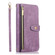 iPhone 11 Dream 9-Card Wallet Zipper Bag Leather Phone Case - Purple