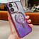 iPhone 11 Dual-Love Feather Gradient Glitter Magsafe TPU Phone Case - Purple