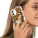 iPhone 11 Electroplating Dual-side IMD Phone Case with Ring Holder - Leopard Print