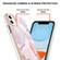 iPhone 11 Electroplating Marble Pattern Dual-side IMD TPU Shockproof Case - Rose Gold 005
