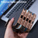 iPhone 11 Electroplating Soft Side Sticker Leather MagSafe Phone Case - Gold