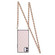 iPhone 11 Elegant Rhombic Pattern Microfiber Leather +TPU Shockproof Case with Crossbody Strap Chain - Pink