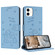 iPhone 11 Embossed Kitten Phone Leather Case with Lanyard - Blue