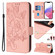 iPhone 11 Embossed Rose RFID Anti-theft Leather Phone Case - Pink