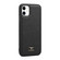 iPhone 11 Fierre Shann Leather Texture Phone Back Cover Case - Lychee Black