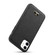iPhone 11 Fierre Shann Leather Texture Phone Back Cover Case - Lychee Black
