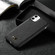 iPhone 11 Fierre Shann Leather Texture Phone Back Cover Case - Lychee Black