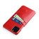 iPhone 11 Fierre Shann Retro Oil Wax Texture PU Leather Case with Card Slots - Red