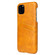 iPhone 11 Fierre Shann Retro Oil Wax Texture PU Leather Case with Card Slots - Yellow